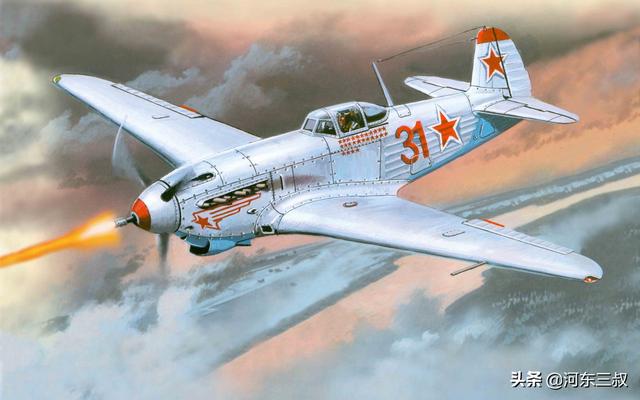 拉-11战斗机(la-11,1947年首飞,是苏联拉沃金设计局在拉-9战斗机基础