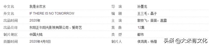 《我是余欢水》好评不断，郭京飞演技惊艳，但网友就一点忧心不已