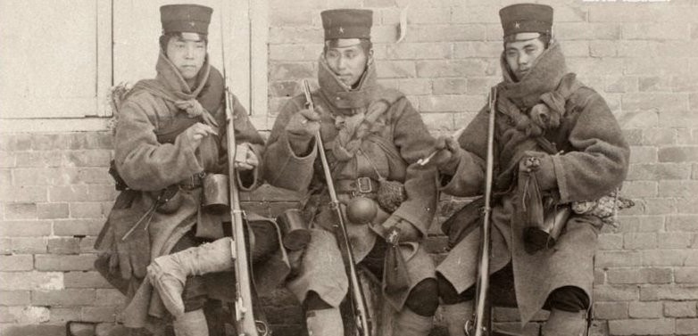 甲午战争老照片,看清军军容,这样的军队岂有不败之理!