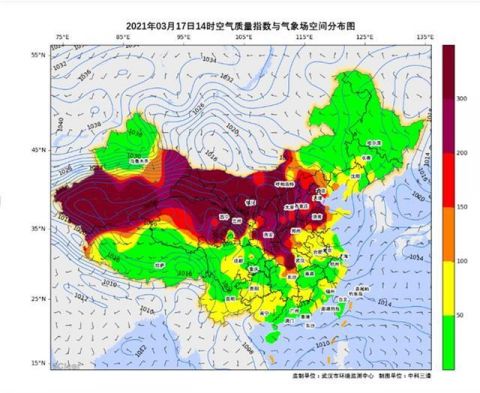 人工降雨裸土覆盖降低扬尘武汉沙尘暴天气影响基本结束 北青网